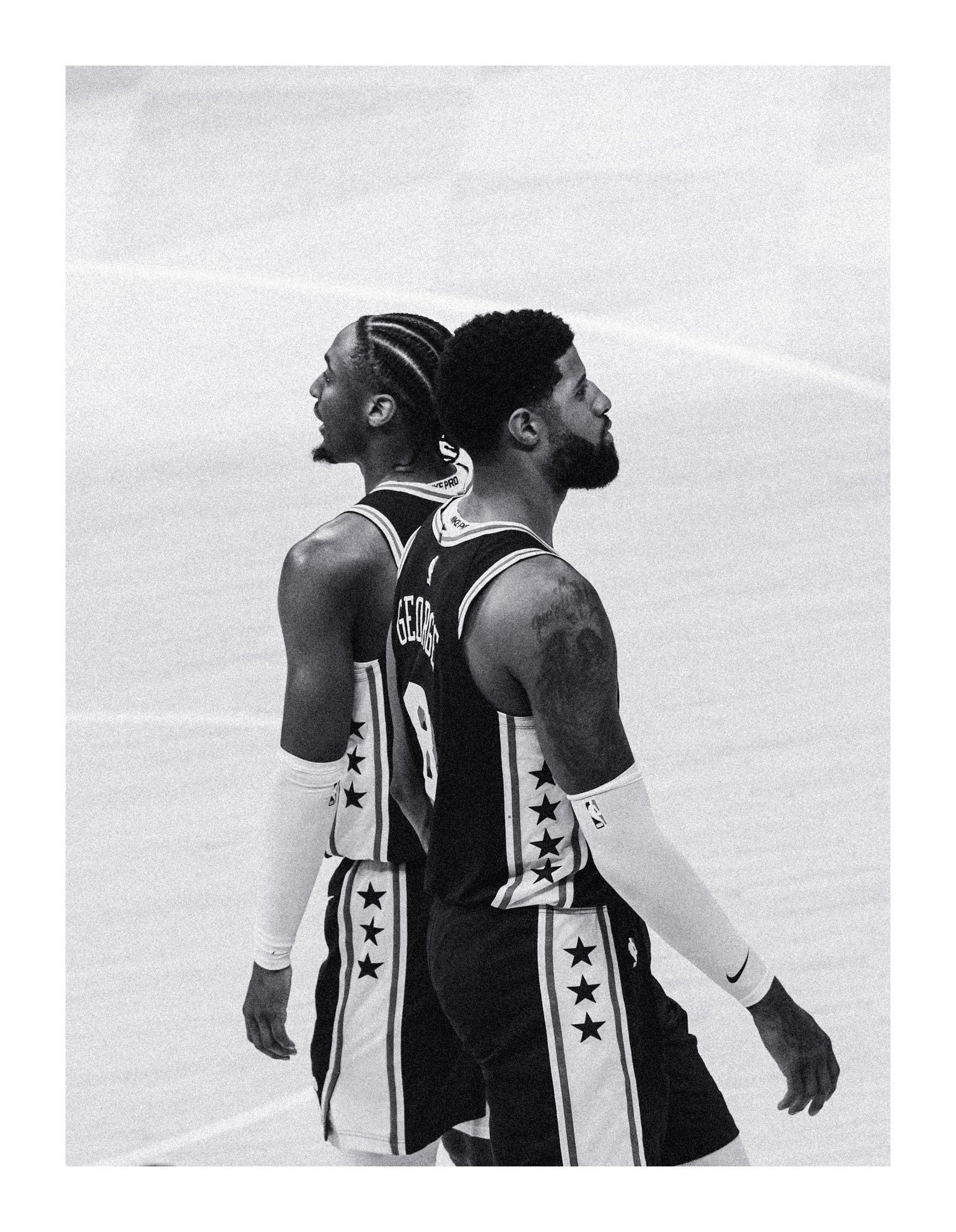 This photo 🔥 早上好，各位球迷们！费城76人PaulGeorge保