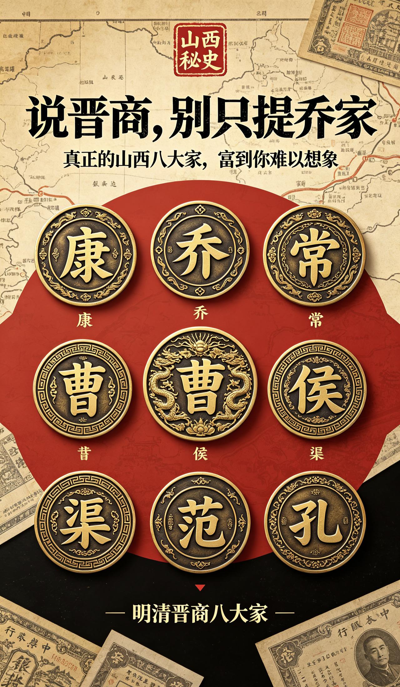 很多人只听过乔家大院，却不知道！真正撑起明清商界半壁江山的，是山西这晋商八大家族