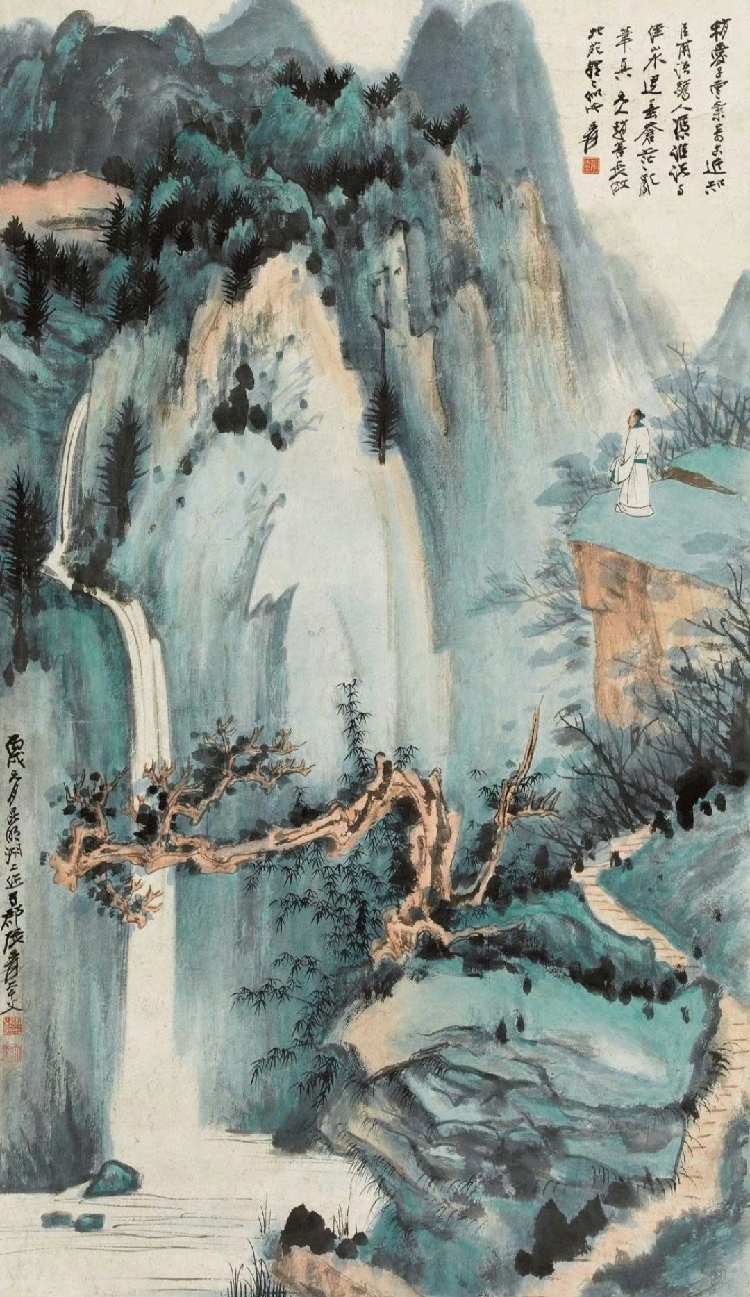 “  杨启宇、吴湖帆、何海霞、钱松岩、祁昆、张大千、张大千、贺天健、谢稚柳 ..