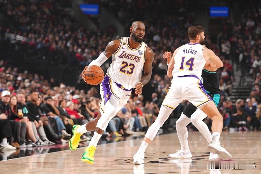 东契奇、里夫斯、艾顿、海斯缺阵，詹姆斯独自带队被开拓者胖揍，虽排名西部第六但战绩