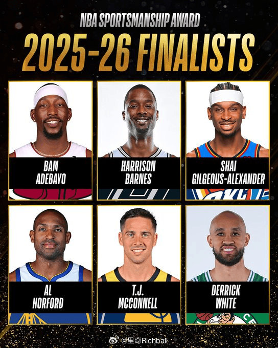 好消息:阿德巴约终于得奖啦坏消息:道德风尚奖nba常规赛