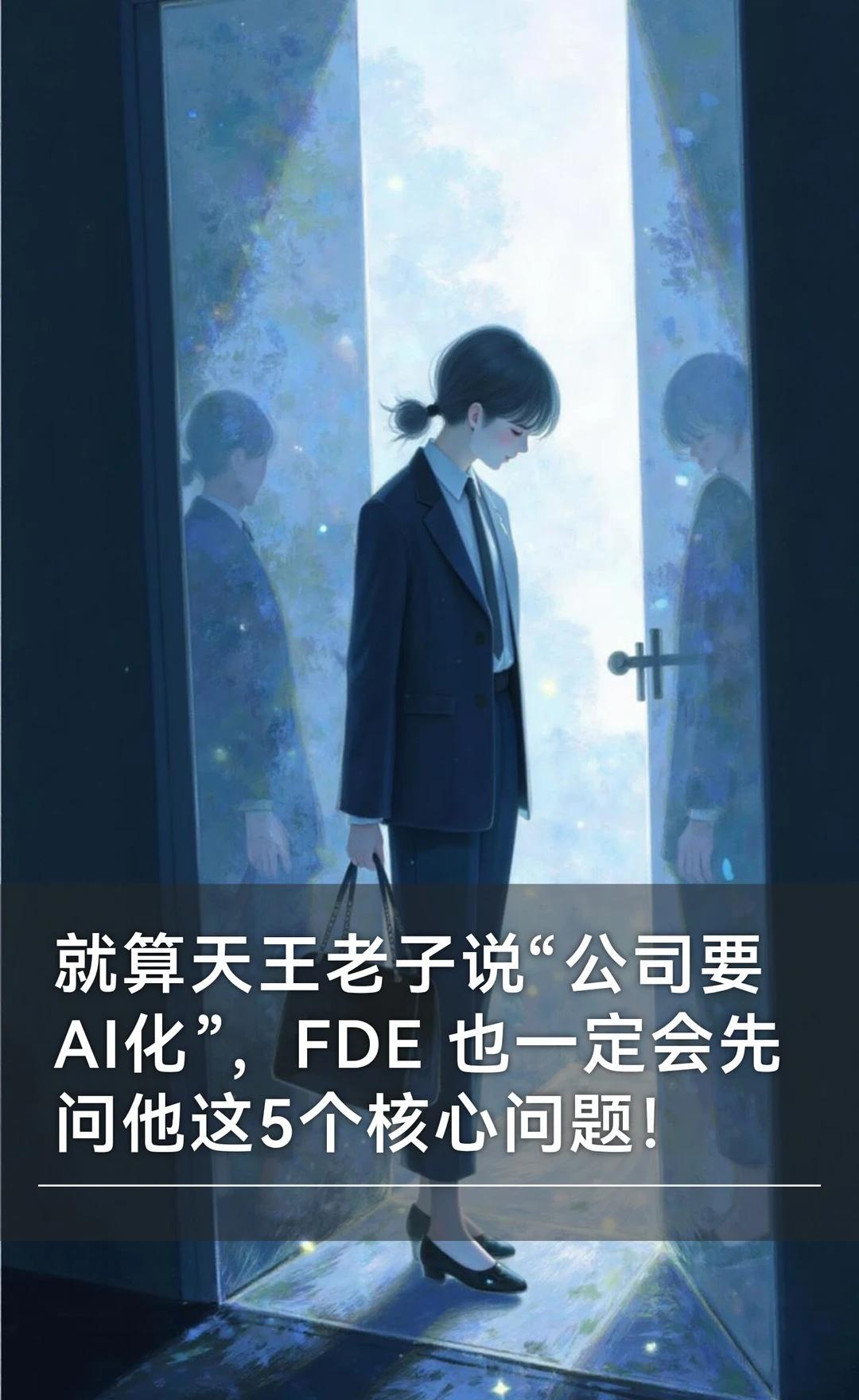 就算天王老子说“公司要 AI化”，FDE 也一