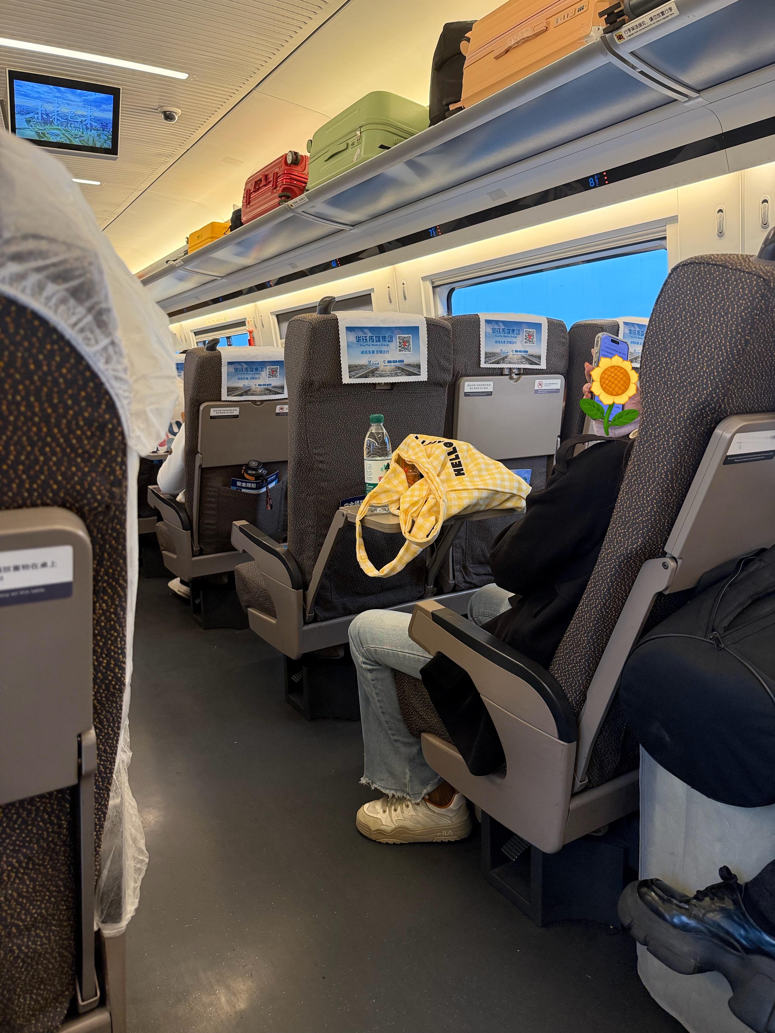 走了一圈，基本大家在高铁上都是在玩手机呀[允悲]原来大家都是一样[doge] ​