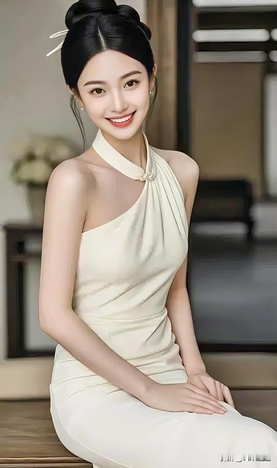 优雅气质，温婉动人，一袭白裙，尽显柔美。女生怎么穿搭会看上去很优雅?