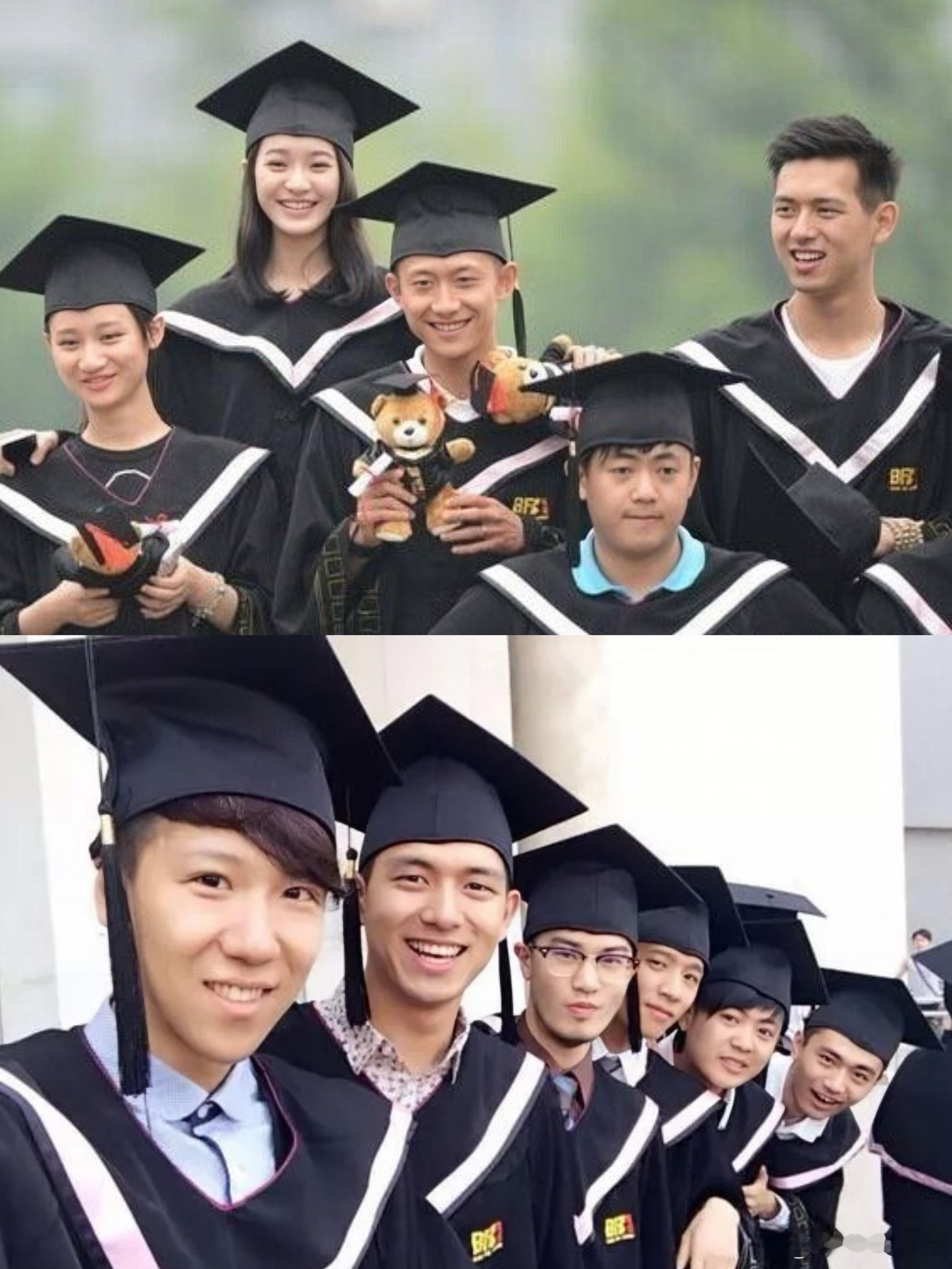 李现[超话] [微风]杨紫李现现场抱了 考古在北京电影学院时期的青涩旧照，当年的