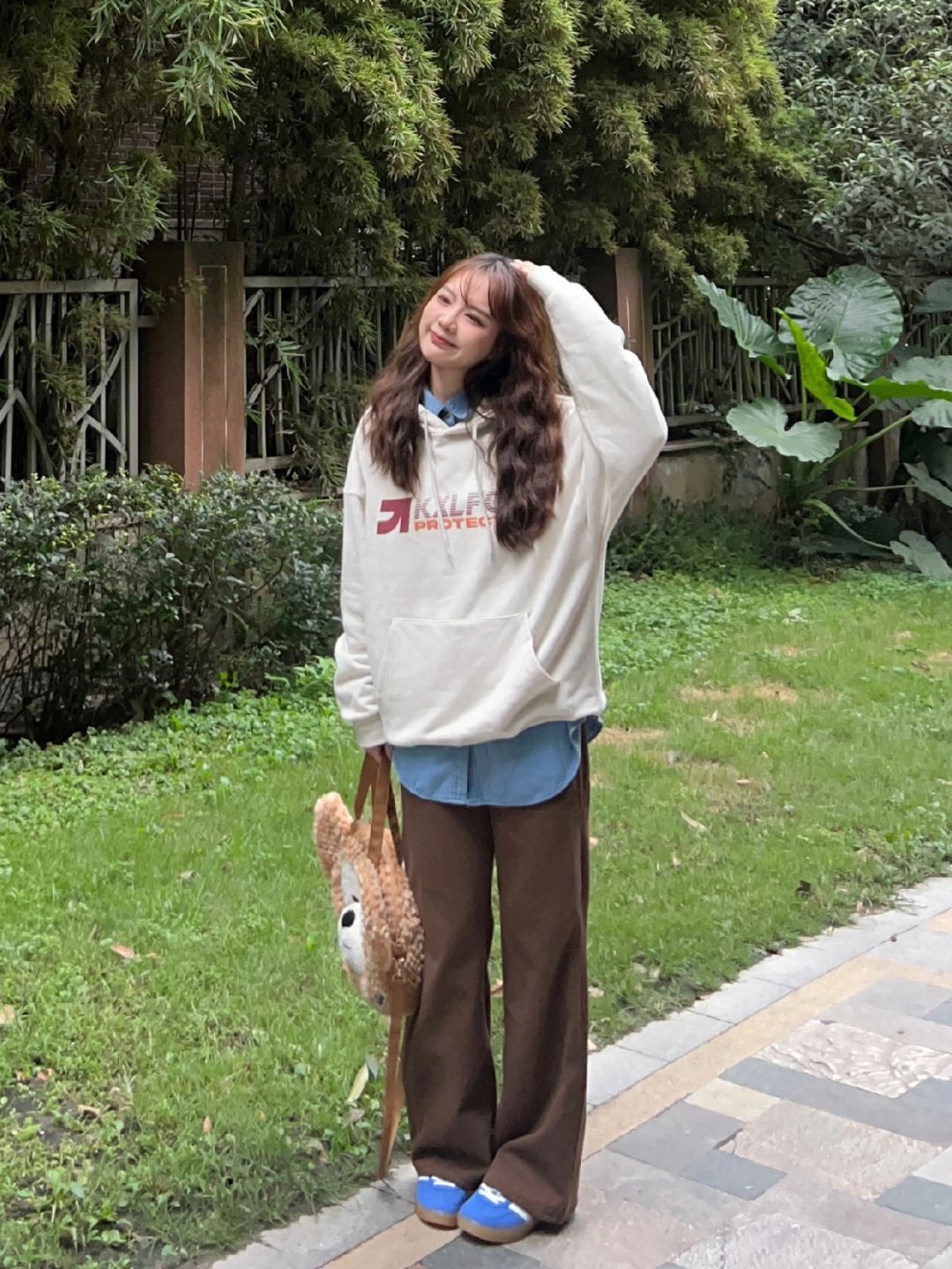 🍂低饱和度入秋不露腿~牛仔衬衫叠穿有点韩