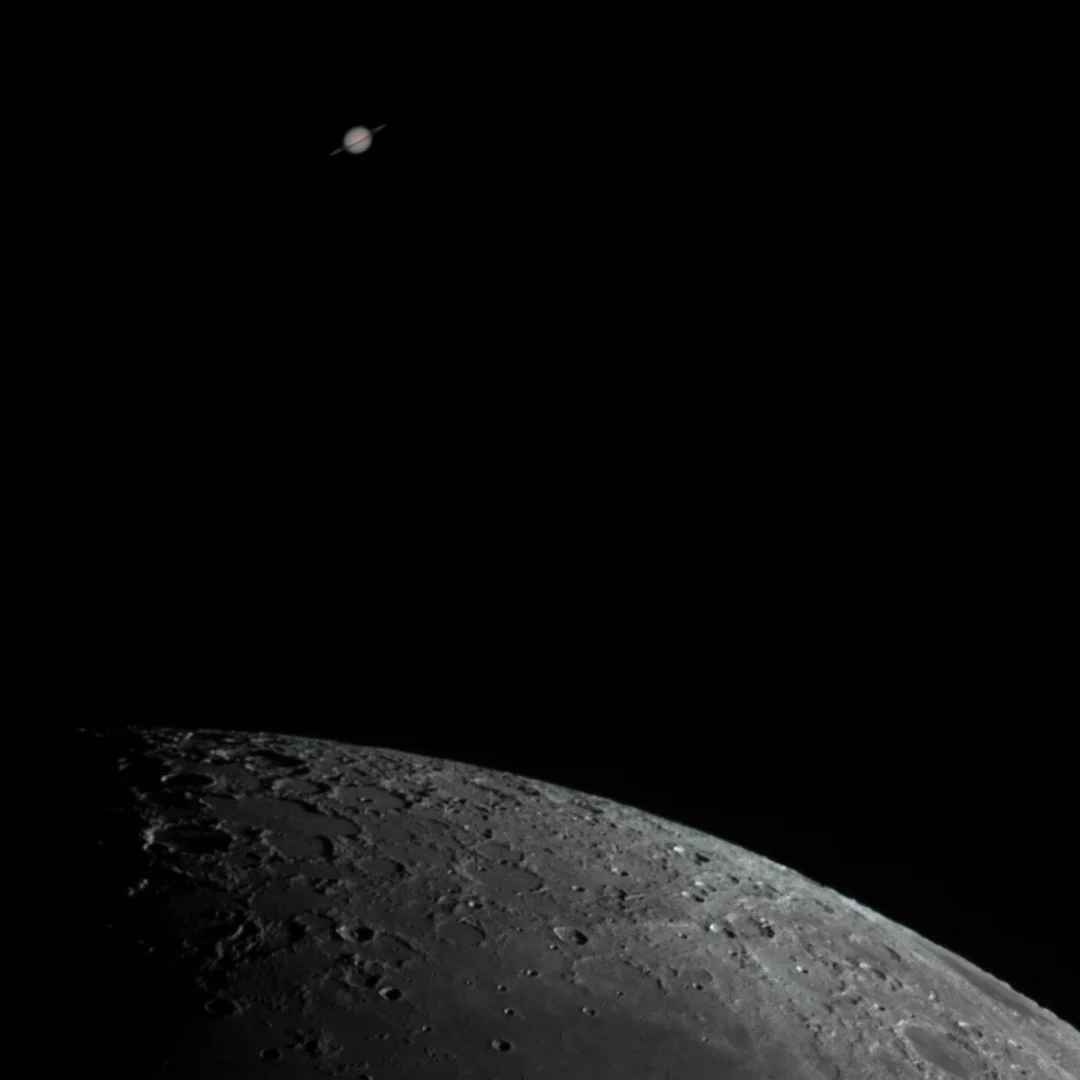 🪐土星合月🌓 全国可见，你看到了吗？