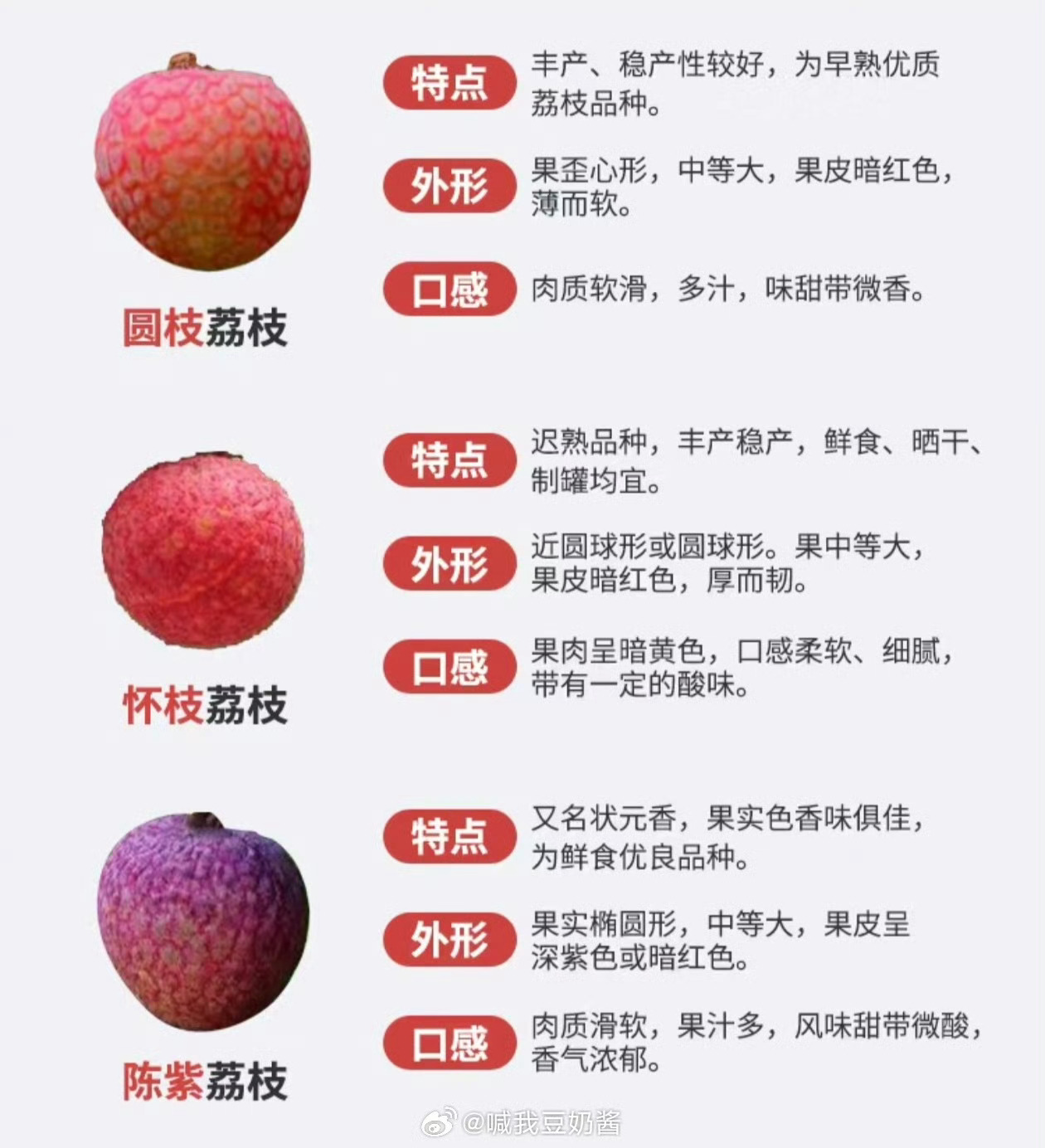 爱吃荔枝的人今年天塌了很快就又要到吃荔枝的季节了，据说今年会减产！15种荔枝的产