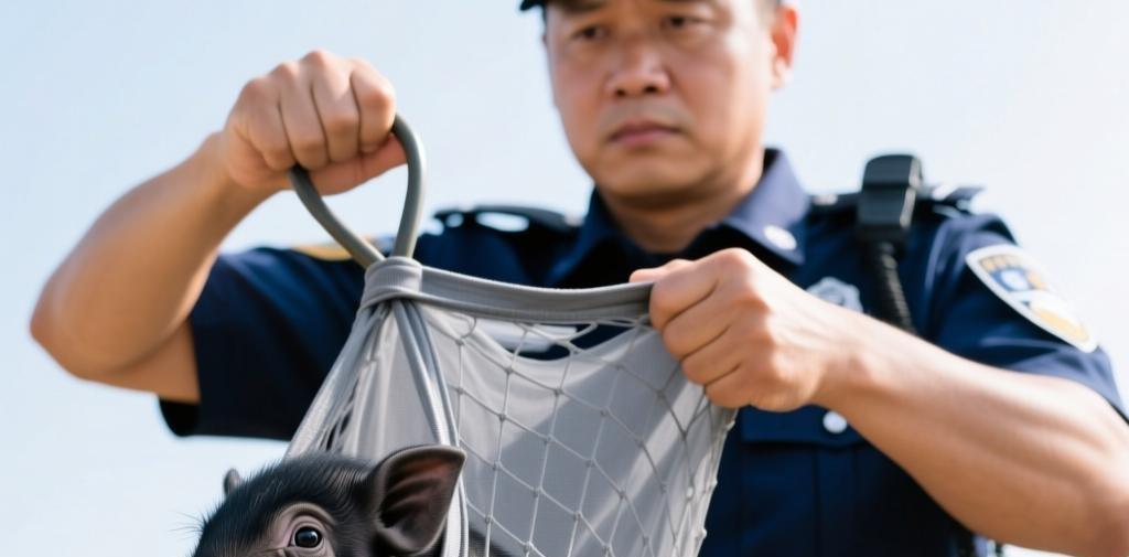 10月16日，安徽一高校实验用小黑猪从实验室逃脱，在校内狂奔引发学生围观。校方回