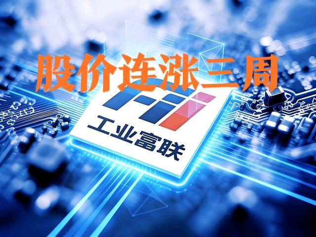 工业富联股价连续三周上涨，本轮反弹幅度已经高达28.7%，市值来到1.21万亿元