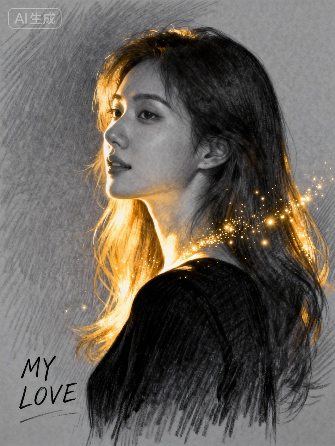 温柔的光影，照亮我的爱。