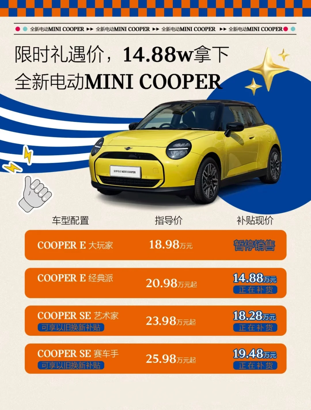 电动MINI限时礼遇太香啦！