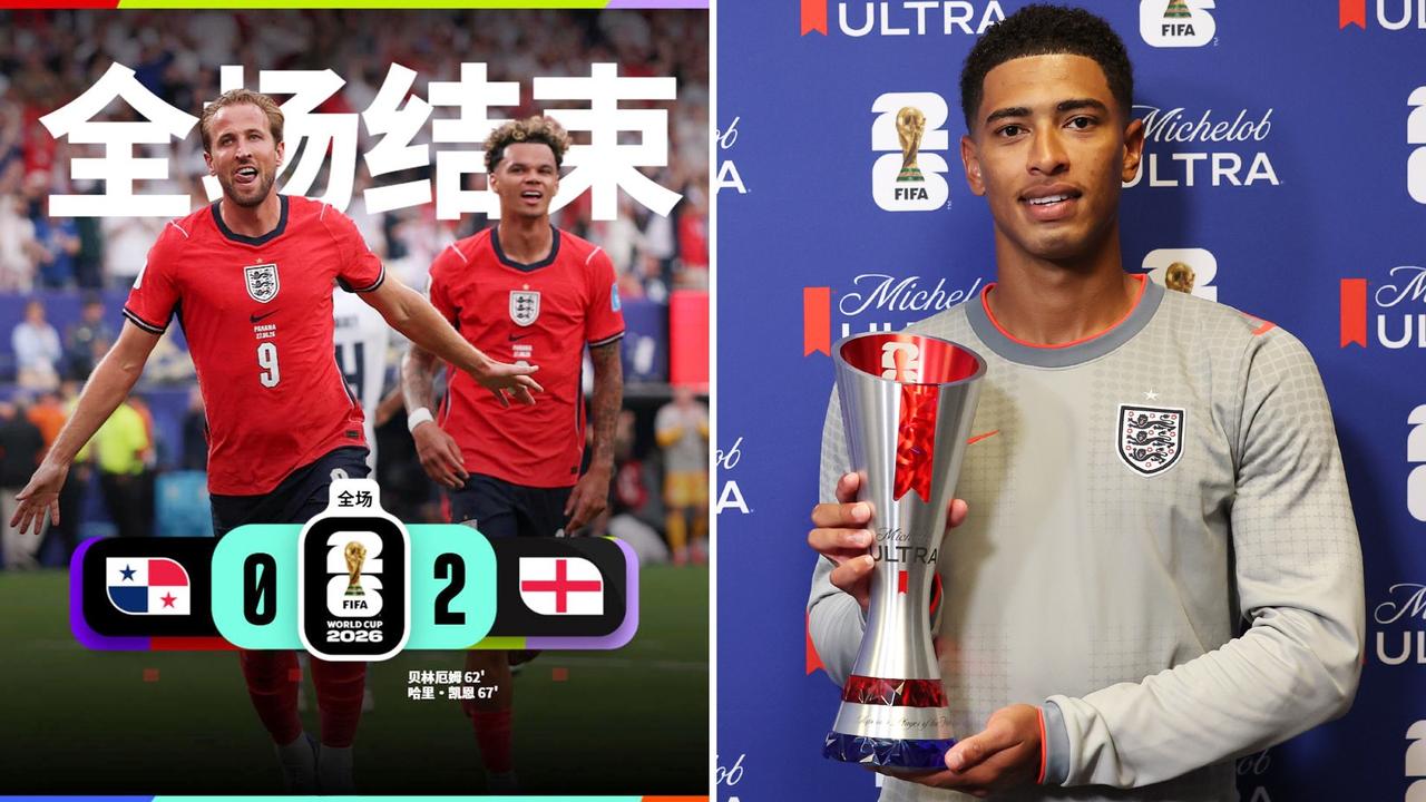 世界杯：英格兰2-0击败巴拿马，以小组头名出线。
贝林厄姆传射建功，凯恩破门创纪
