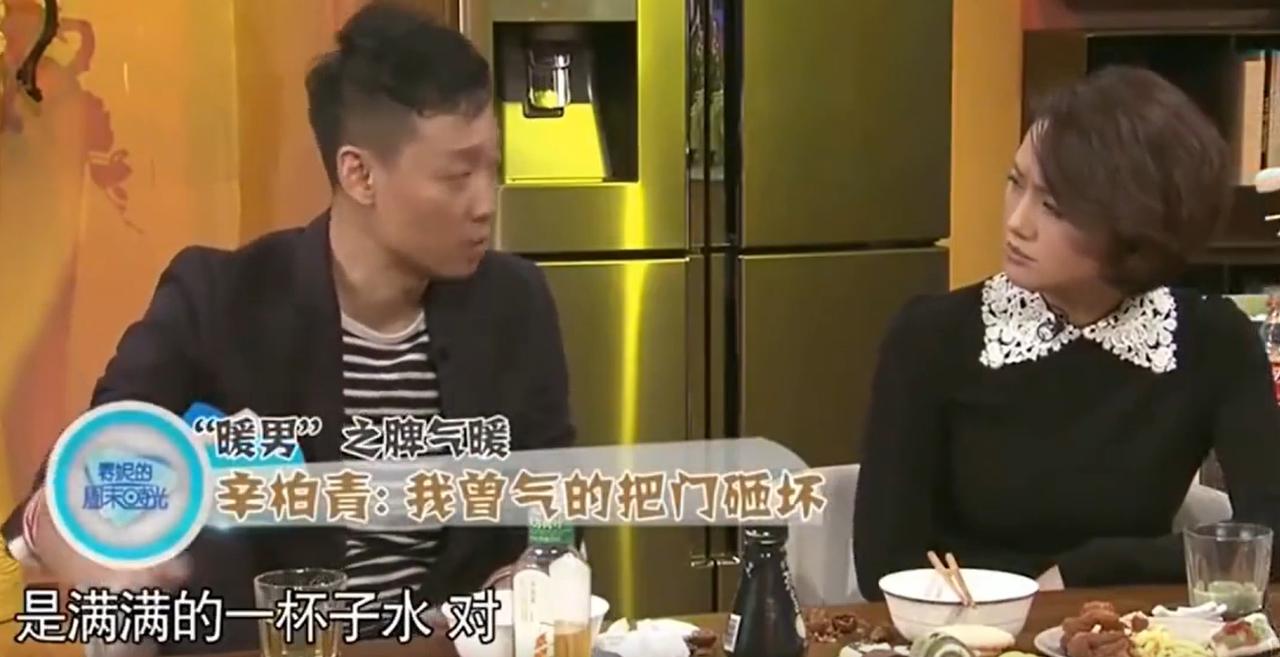 演员辛柏青说：我和媛媛吵架总是说不过她，有一次我急了，特别想发泄怎么办？就砸东西