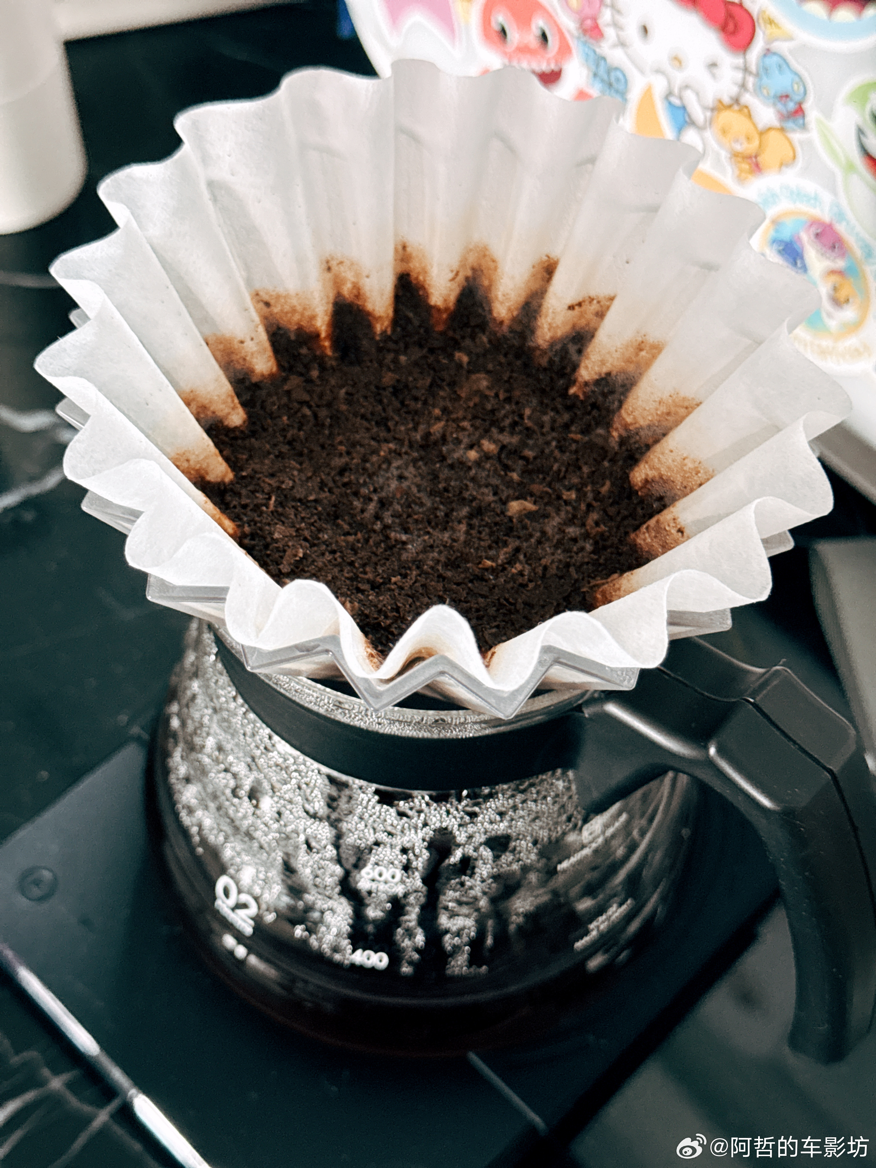 雨太大 我都不忍心叫外卖了自己冲一杯 继续工作好久没用ORIGAMI的滤杯了加上