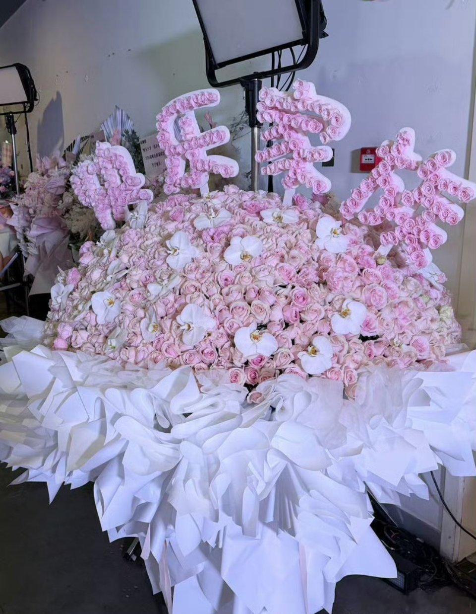 快乐家族合体给谢娜演唱会送花 快乐家族合体给谢娜演唱会送花篮，好久没看到他们合体