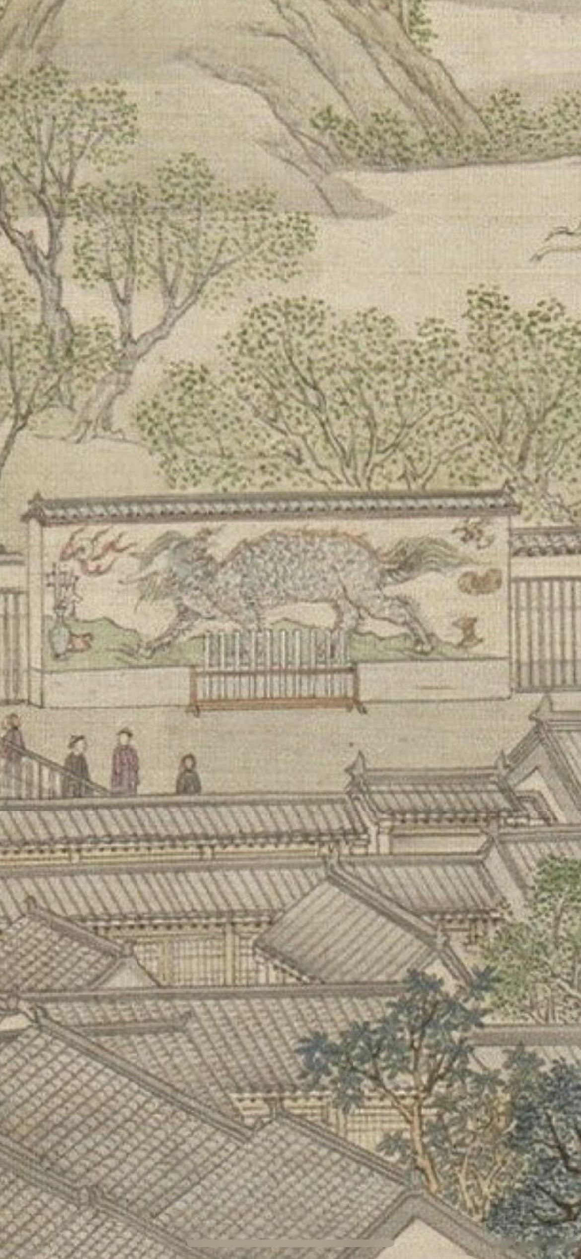 衙门照壁上的麒麟 ​​​