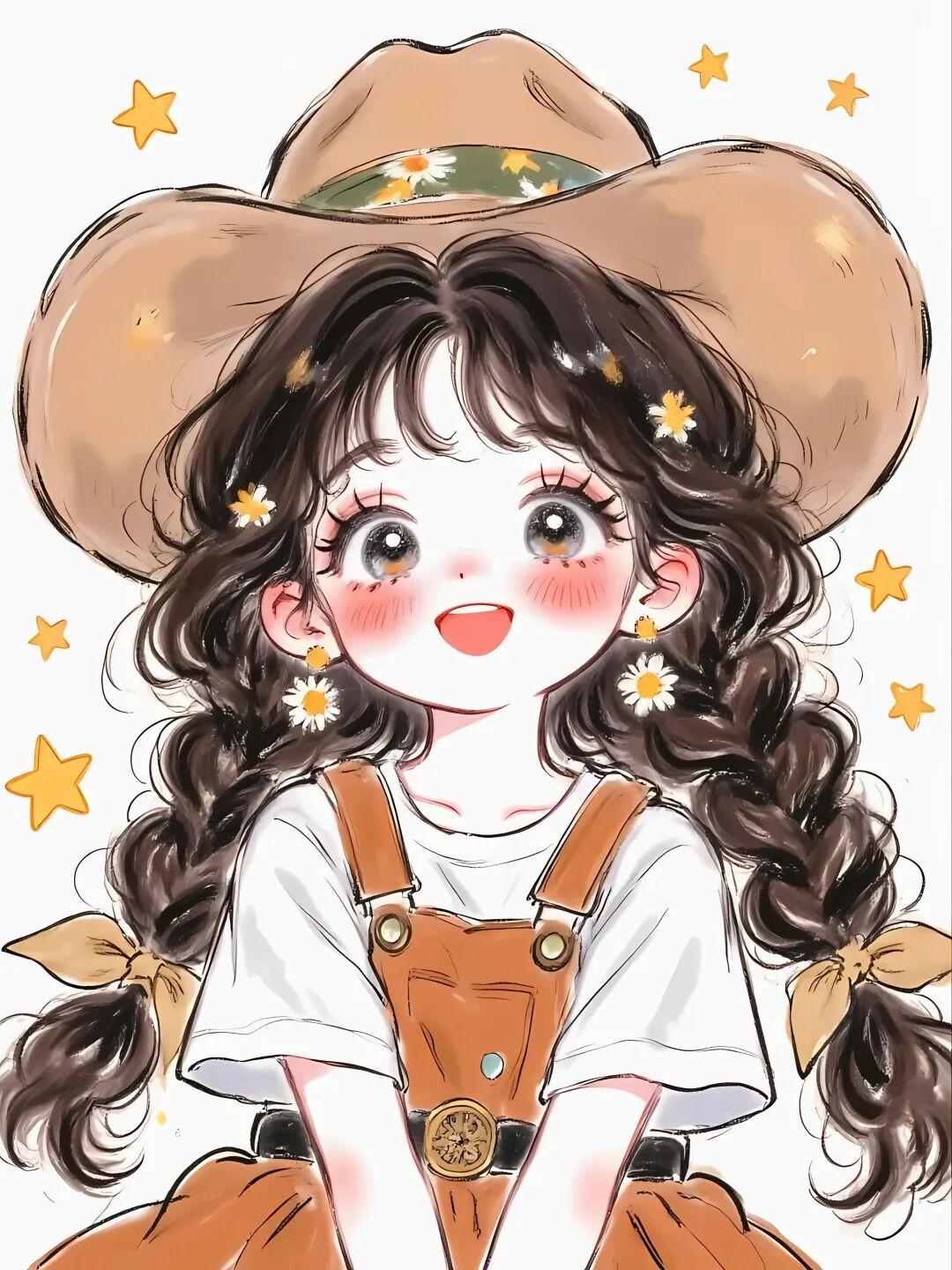 十二花神头像｜西部牛仔少女，复古又可爱