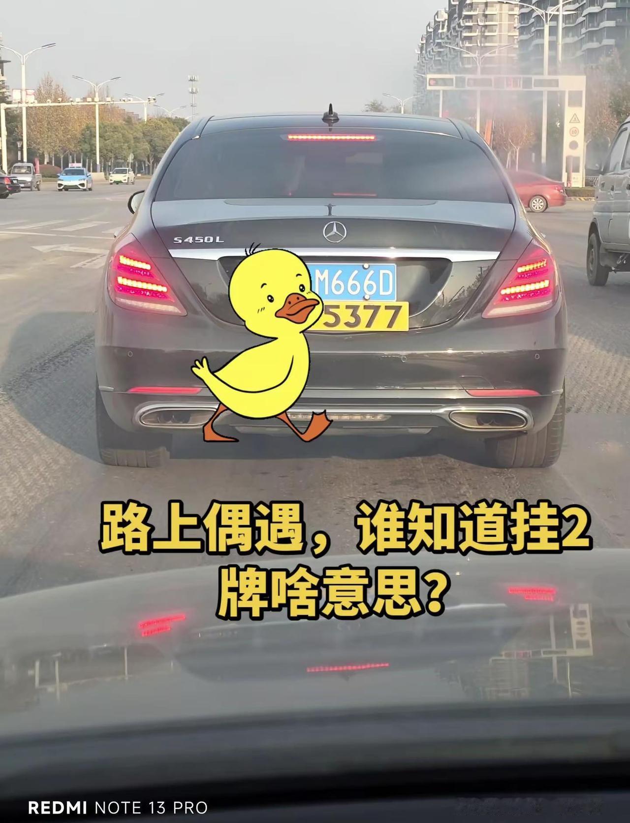 这是啥讲究？一个车2牌