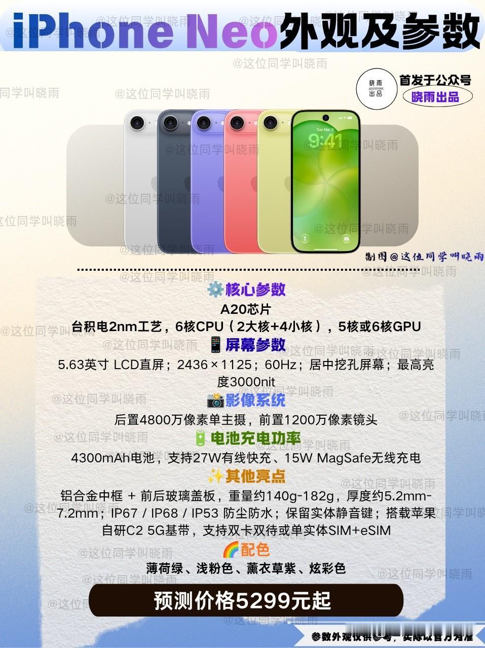 对于iPhone Neo很多人觉得都是假消息，但是目前爆料来看这款手机真有可能存