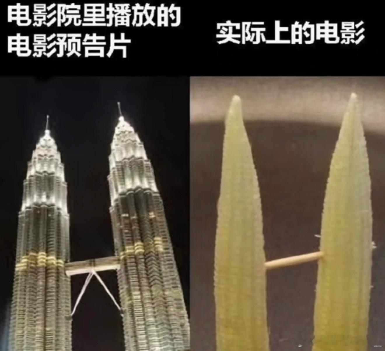 电影院里播放的电影预告片：实际上的电影： 
