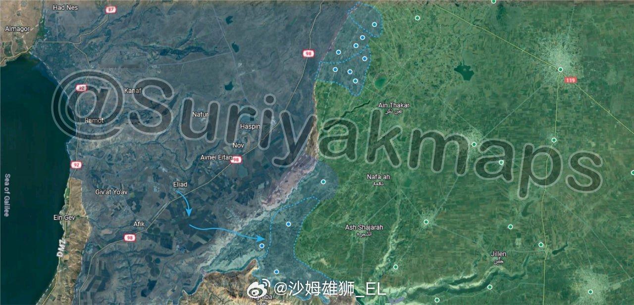 以色列军队继续在库奈特拉省和德拉省扩大对叙利亚南部地区的占领，目前的占领面积已经
