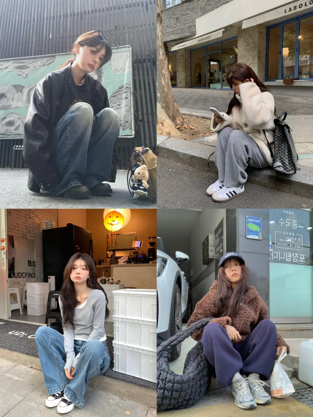 citywalk拍照姿势合集！蹲蹲坐坐松弛感满满～