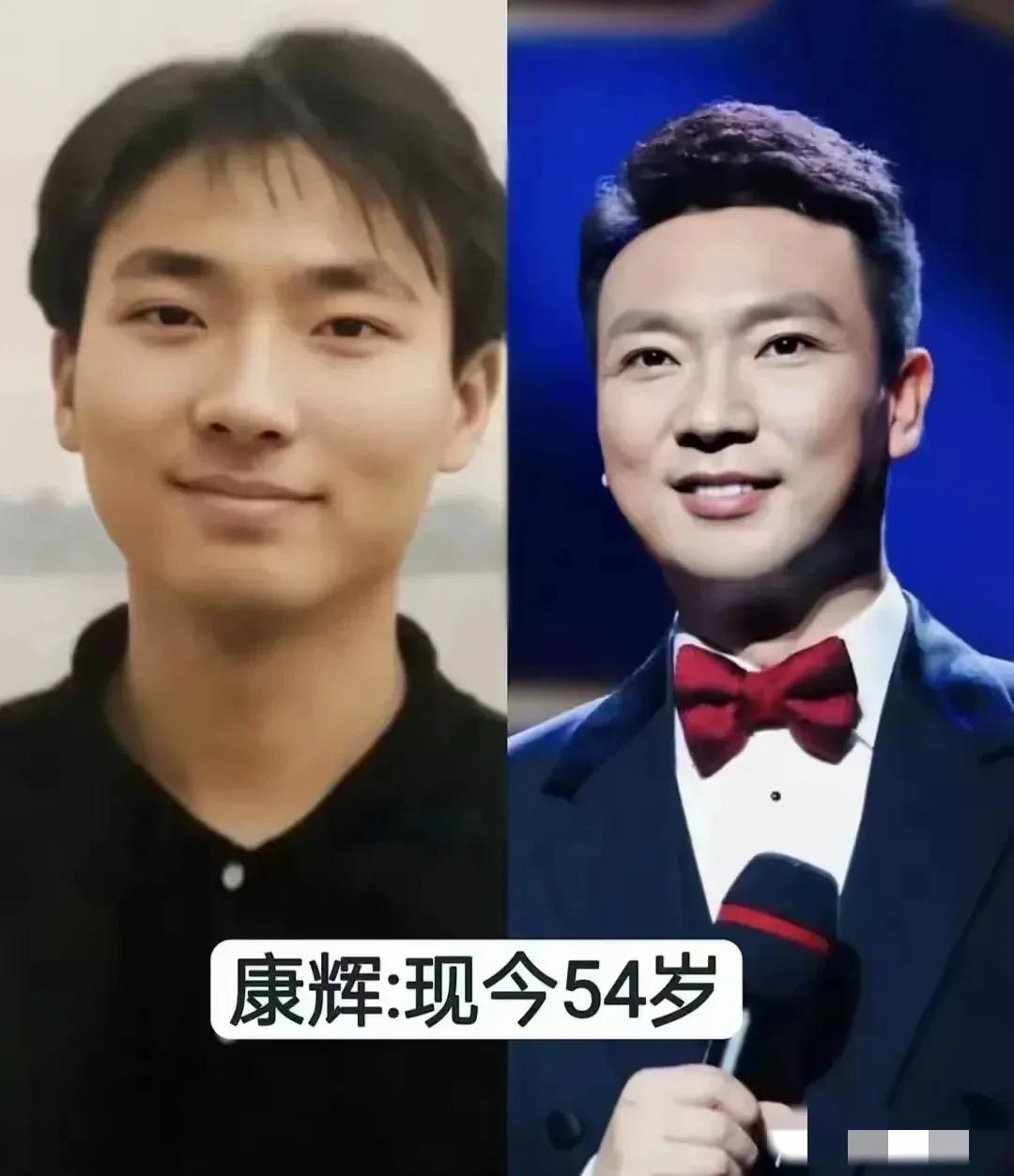 9位央视主持人今昔颜值对比：一直觉得有些人中年时模样更好看，比如康辉，朱迅，朱军