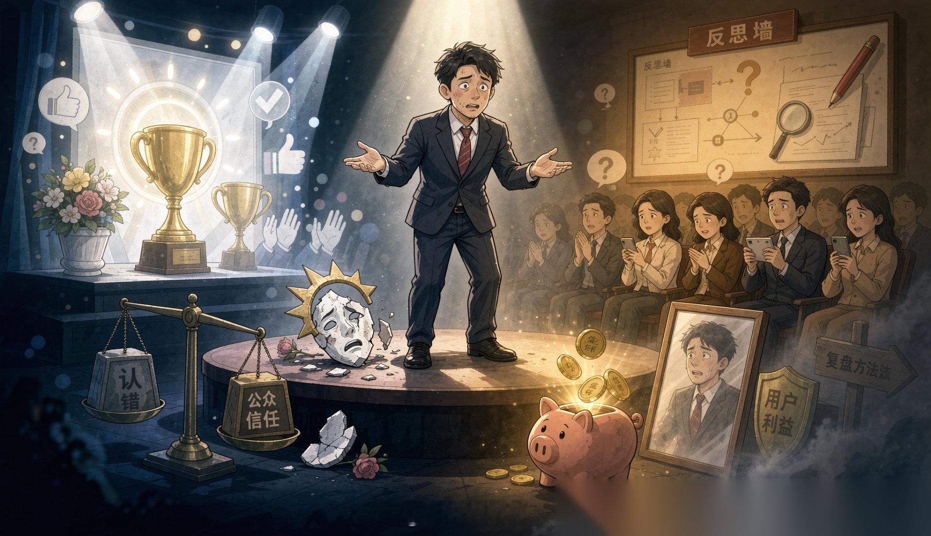 在大公司遍地都是甩锅侠的年代，突然有个人站出来说“我错了”，这事本身就有点行为艺