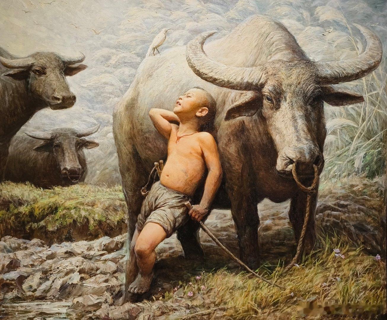 湖南长沙  李自健美术馆​《人性与爱》李自健油画 ​​​
