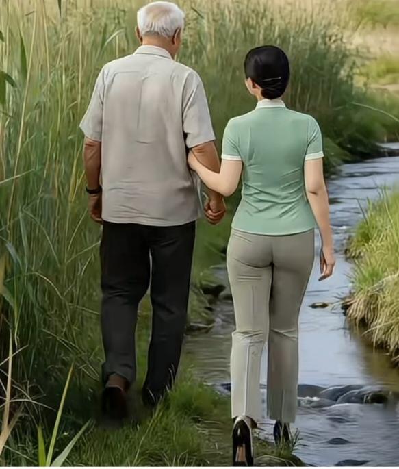 〔老夫少妻也恩爱〕
         真爱无关年龄界限，老夫少妻的缘分也分外珍贵