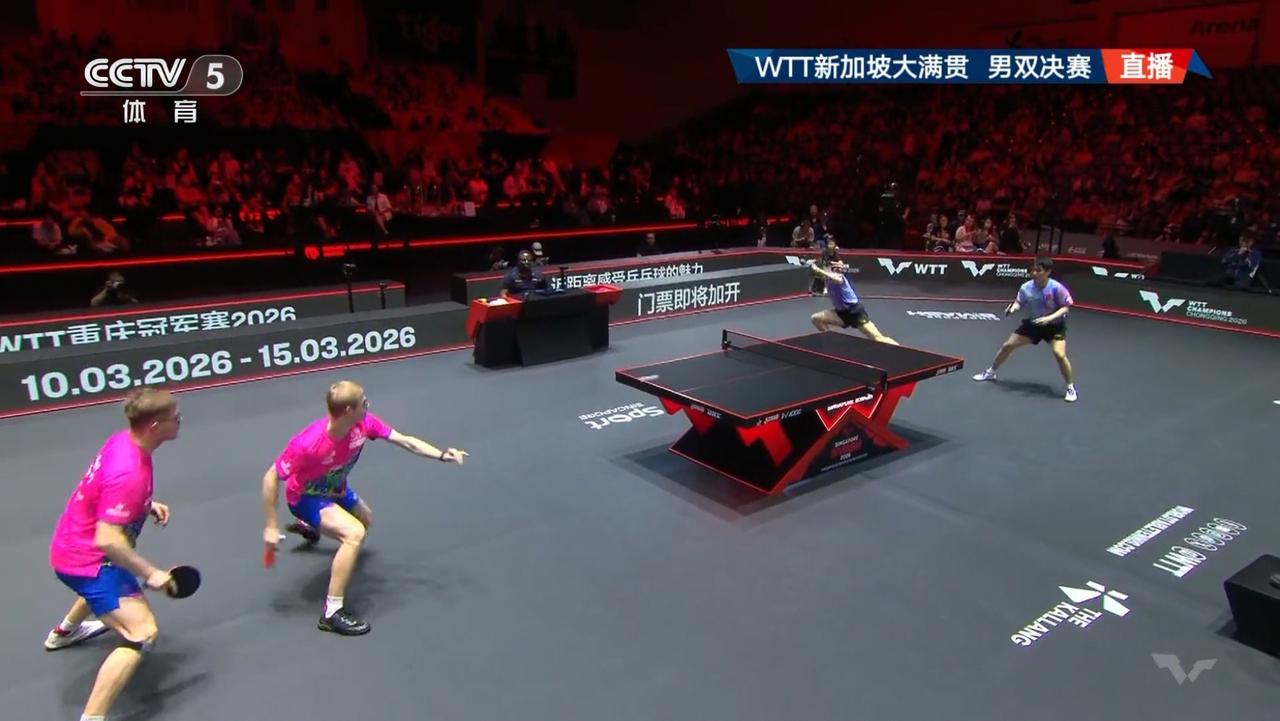 哎，国乒男双刚刚决赛真是惨烈啊！林诗栋/黄友政0-3直接被法国勒布伦兄弟横扫，三