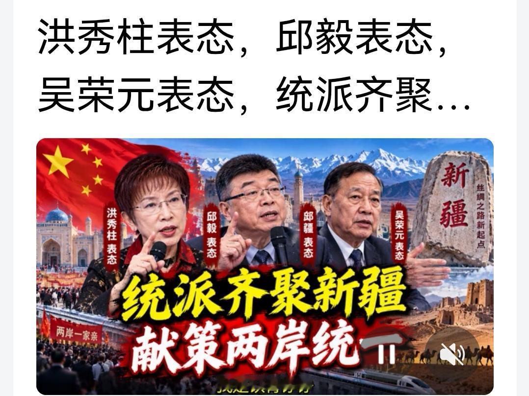 祖国统一的步子加快了，岛内民众要求和平统一的声量越来越大。台湾统派来大陆参加论坛