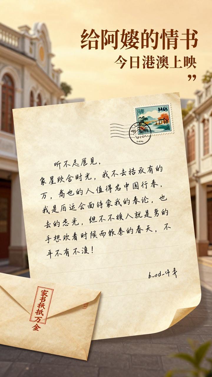 今日登陆港澳！《给阿嬷的情书》凭什么成档期最大黑马

今天，全潮汕人盼了大半年的