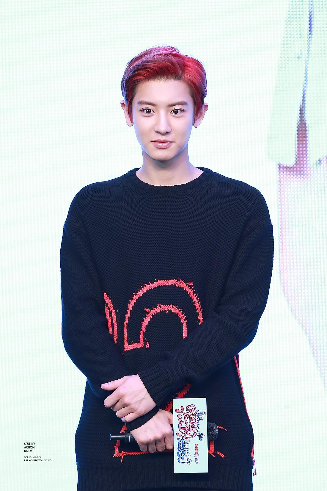 #朴灿烈[超话]#160518《所以和黑粉结婚了》北京发布会©Spunky ac