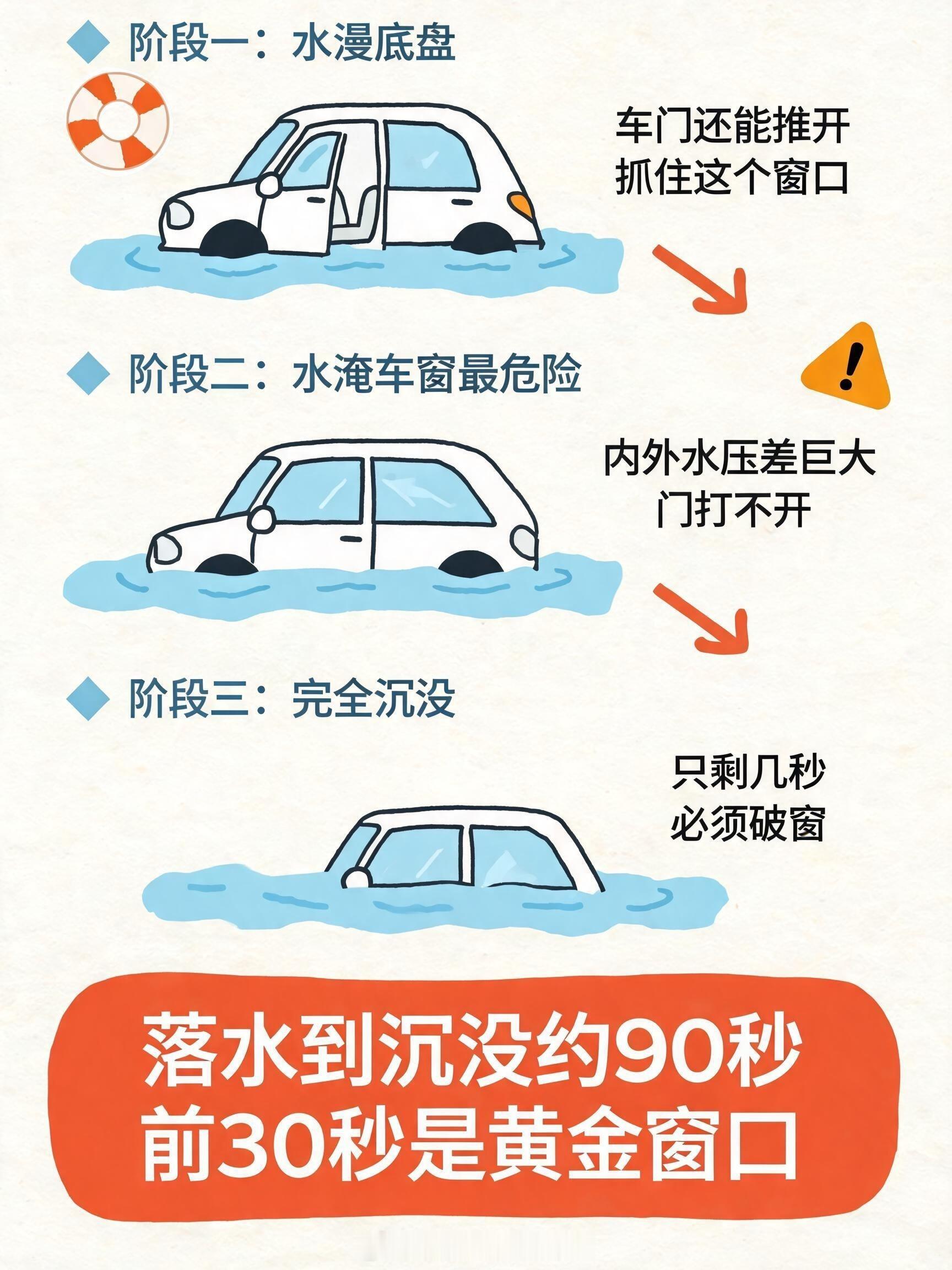 遇到灾害如何说清位置大学生暴雨被困南太行3小时获救如果开车遇到洪水，💦而且已经