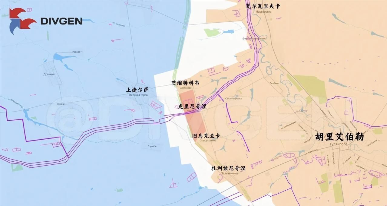 俄军东部集群在古利艾波列（胡里艾伯勒）方向继续向前推进，在克里尼奇涅拉平了战线。