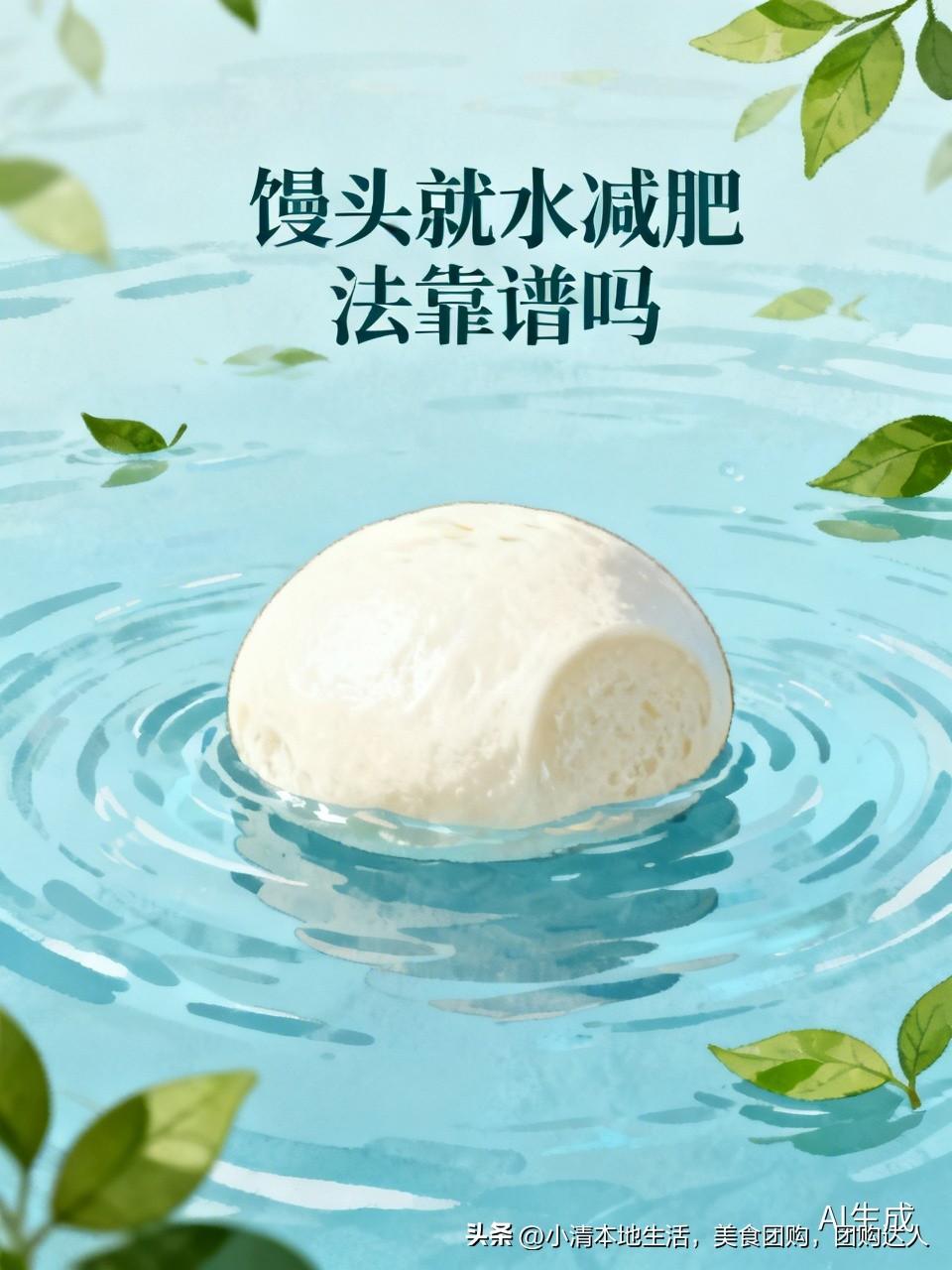 “馒头就水减肥法”可别轻易信。要知道，减肥关键是能量消耗大于摄入。馒头是碳水化合
