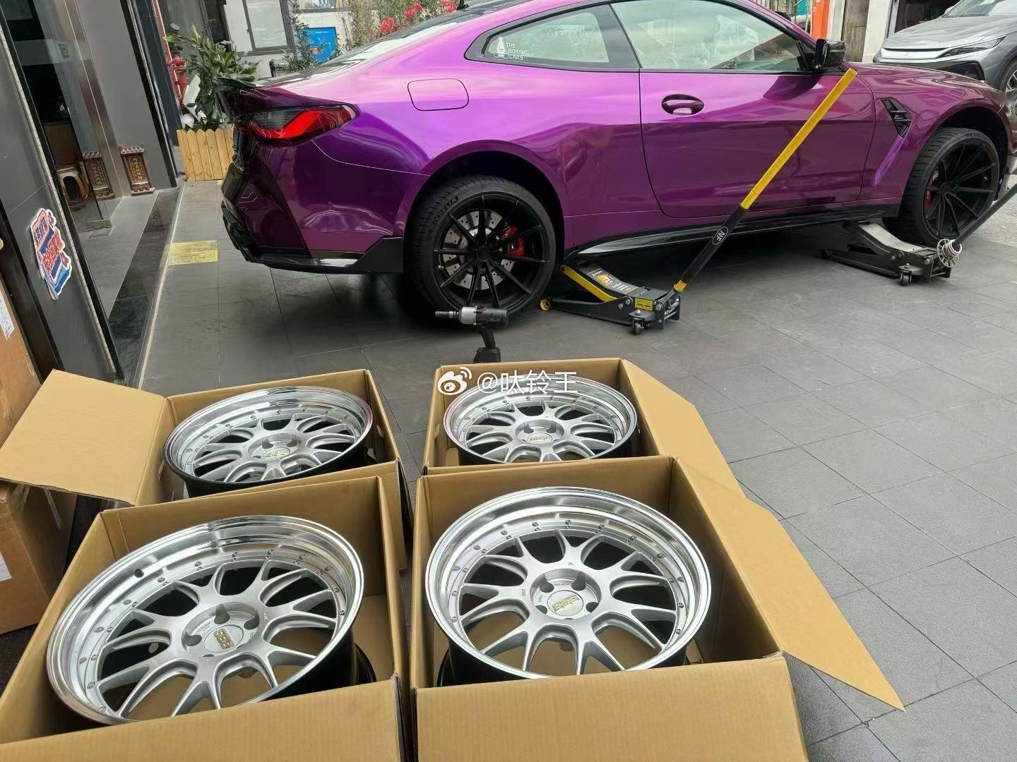 宝马M4 G82升级20寸 完工日本BBS LMR  两片锻造意大利🇮🇹科吉