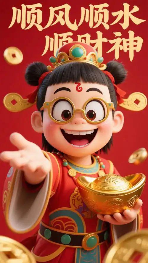 祝大家：顺风顺水顺财神！ ​​​