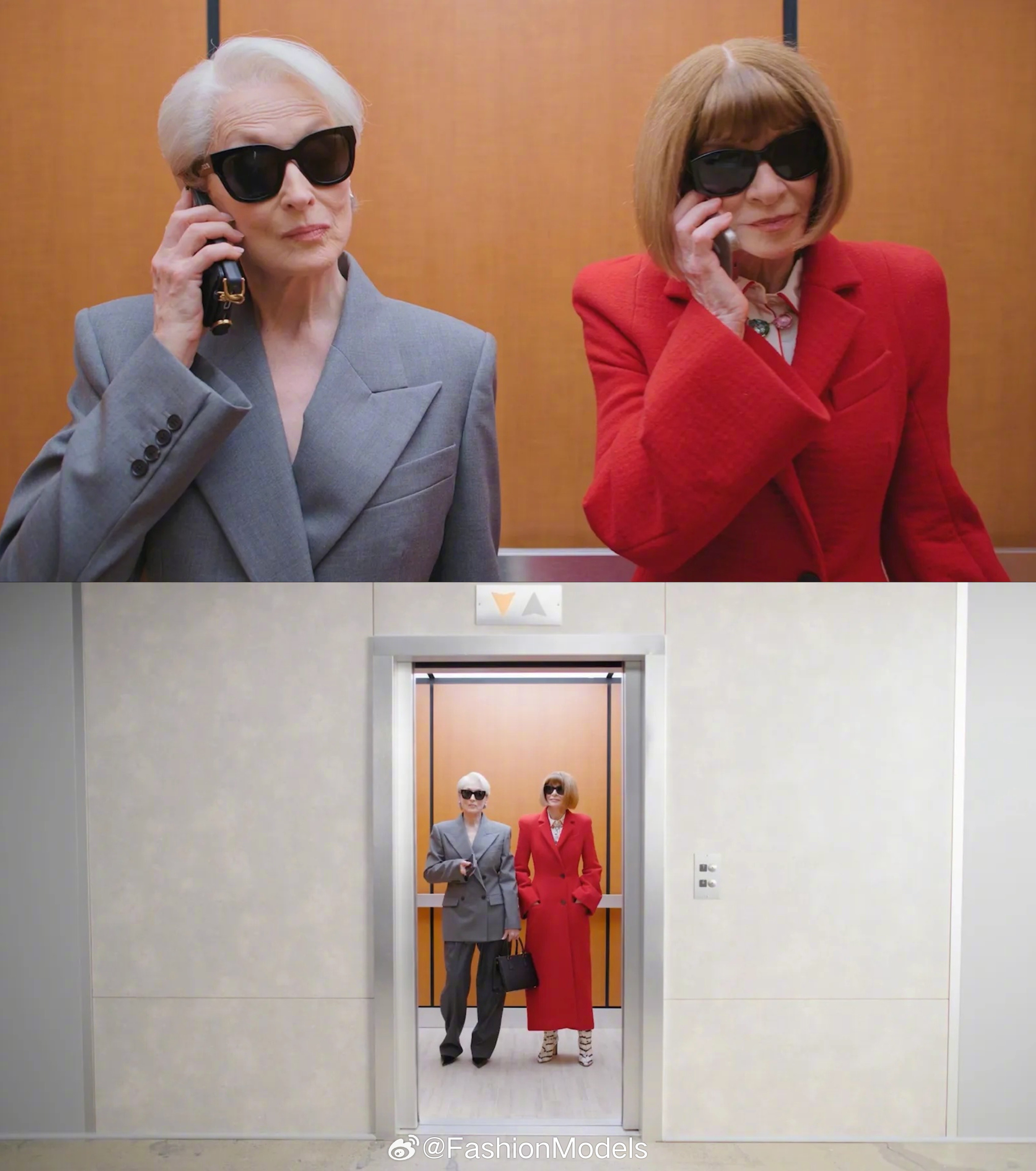 OMG！Anna Wintour携手梅姨Meryl Streep共同登上美版VO