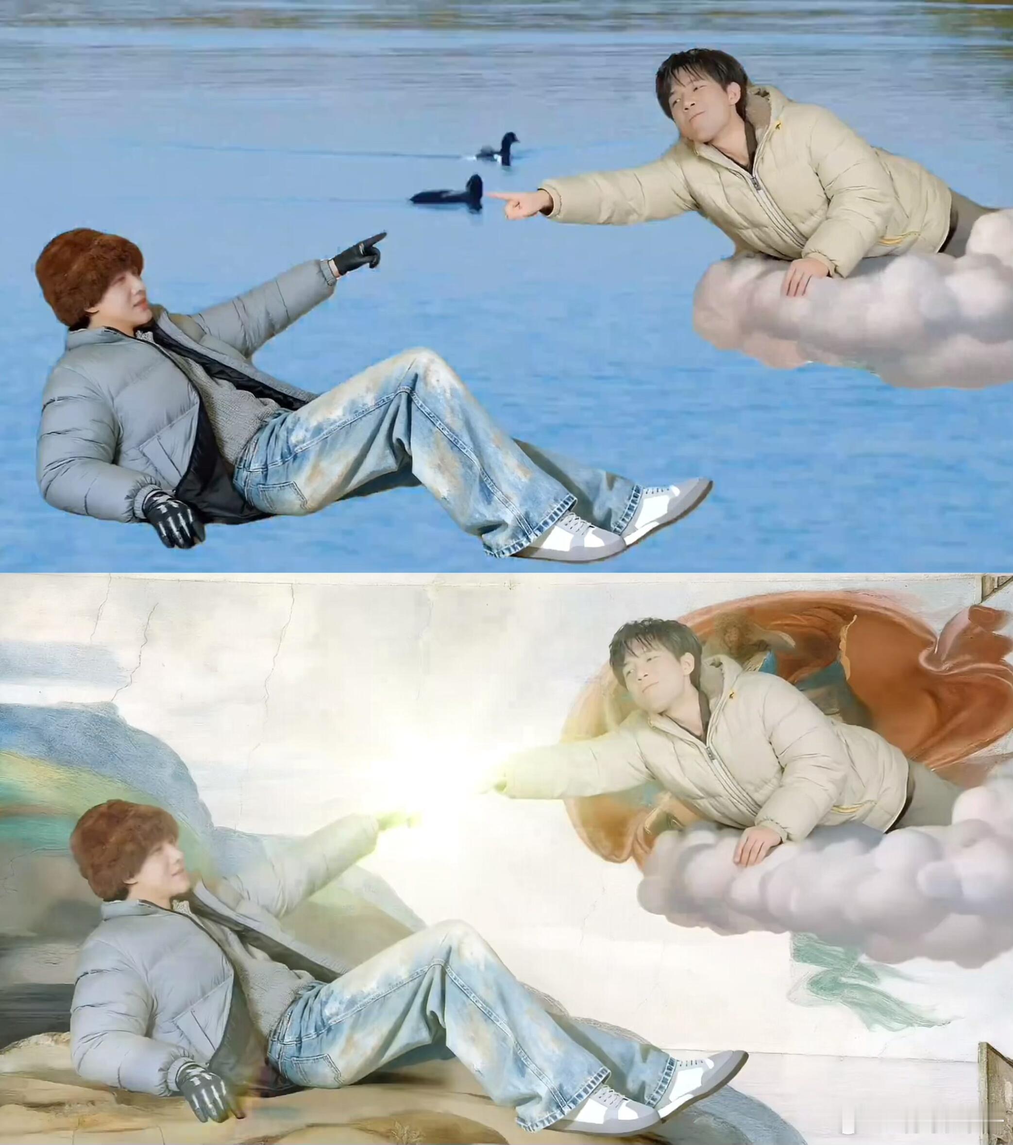 这什么东西啊！！！太好笑了现在就出发3！！！抽象画画！！！“同一家美院”宇过天亭