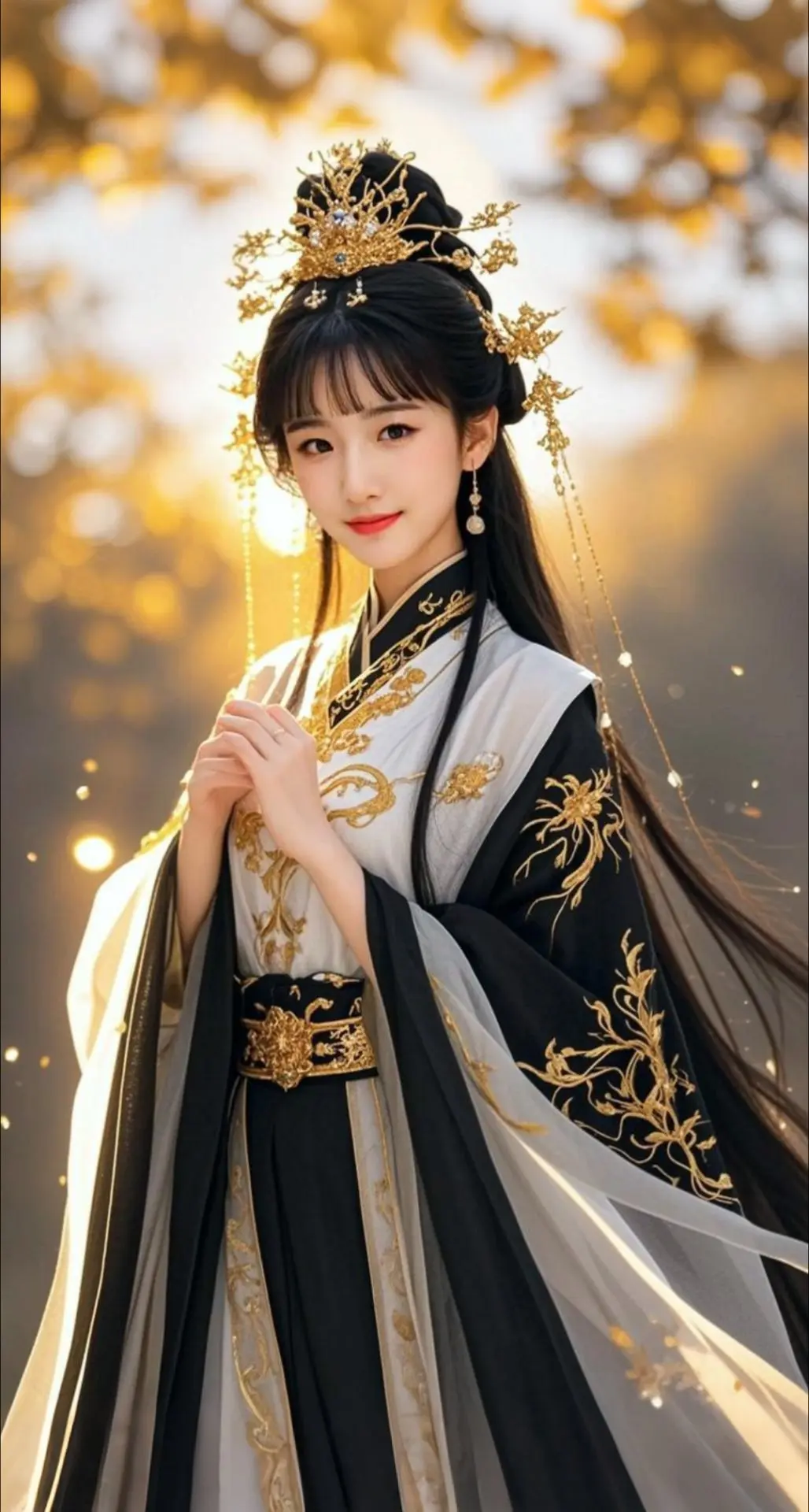 AI扩图 AI金纱华影