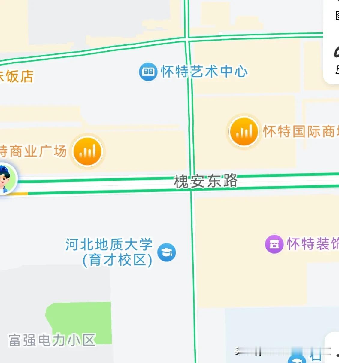 【石家庄市这个“调”字错咧】石家庄市的槐安东路能够看到“河北地质大学”门口的从西