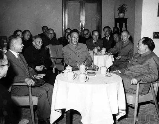 1961年“五·一”节，毛泽东主席在上海接见了包括苏步青、谈家桢、陈望道、周谷城