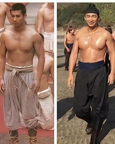 赵文卓浑圆的体型，膀大腰圆，这是真正练武的体型，泰森也是这样