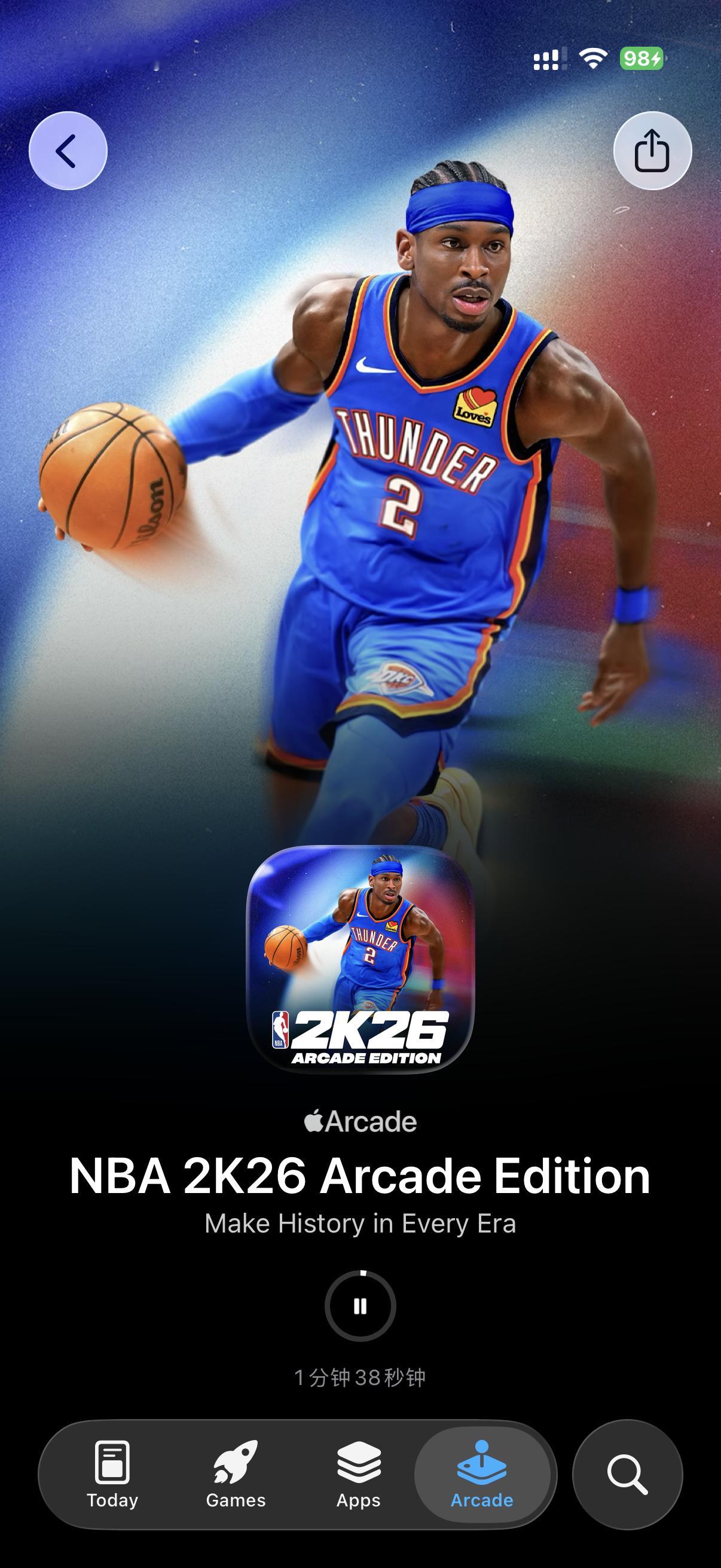 2K26 上了Arcade，我 Xbox 都没玩上手机先玩上了[老师好] ​​​