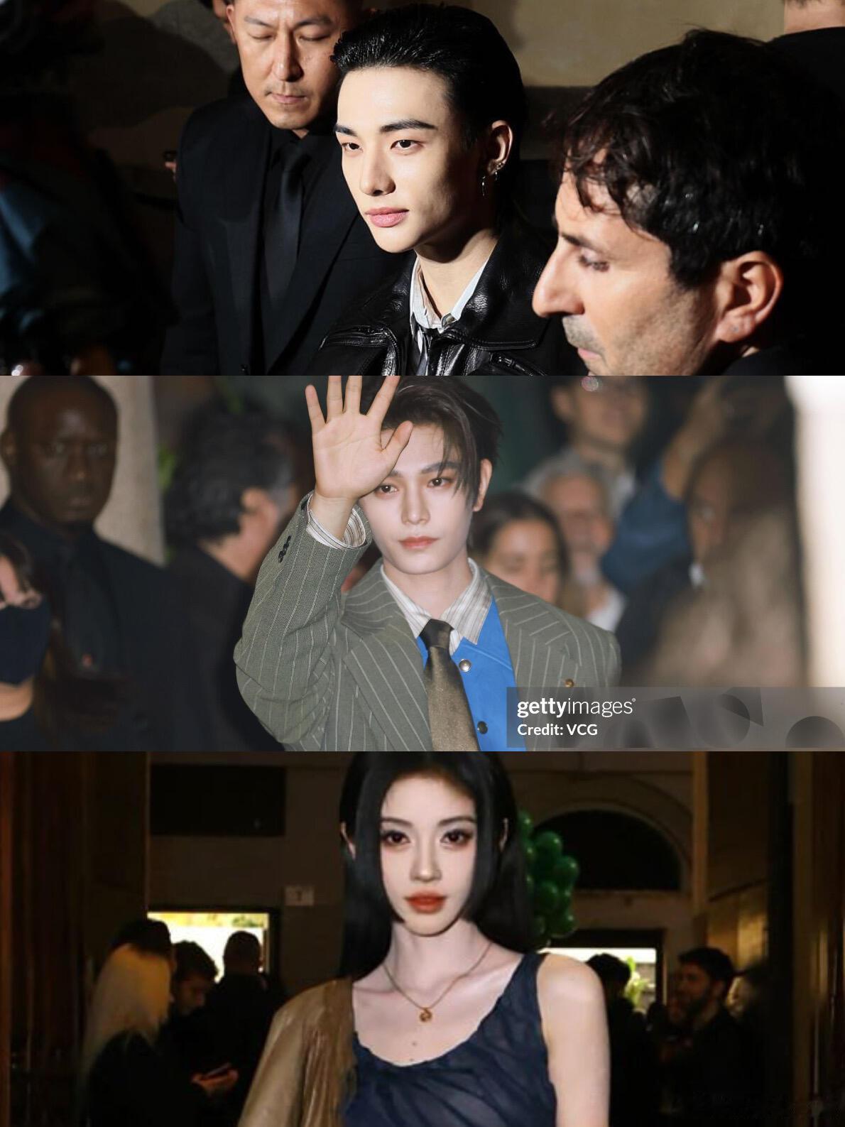 VERSACE艺人看秀生图释出鞠婧祎、丁禹兮、黄铉辰、 亮相 VERSACE秀场
