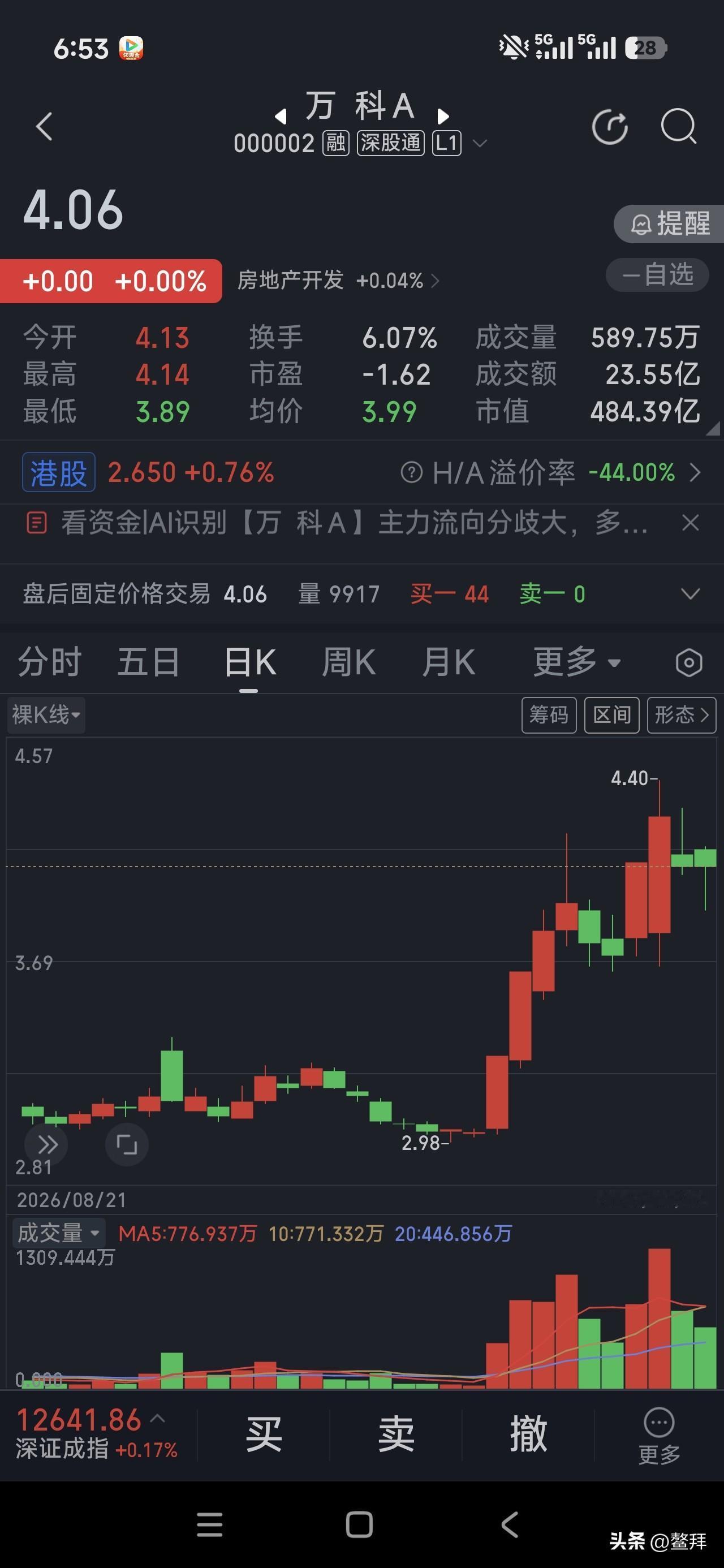 打通任督二脉

深万科，金地集团，世联行。

上周五涨停个股多半都在高位龙头个股
