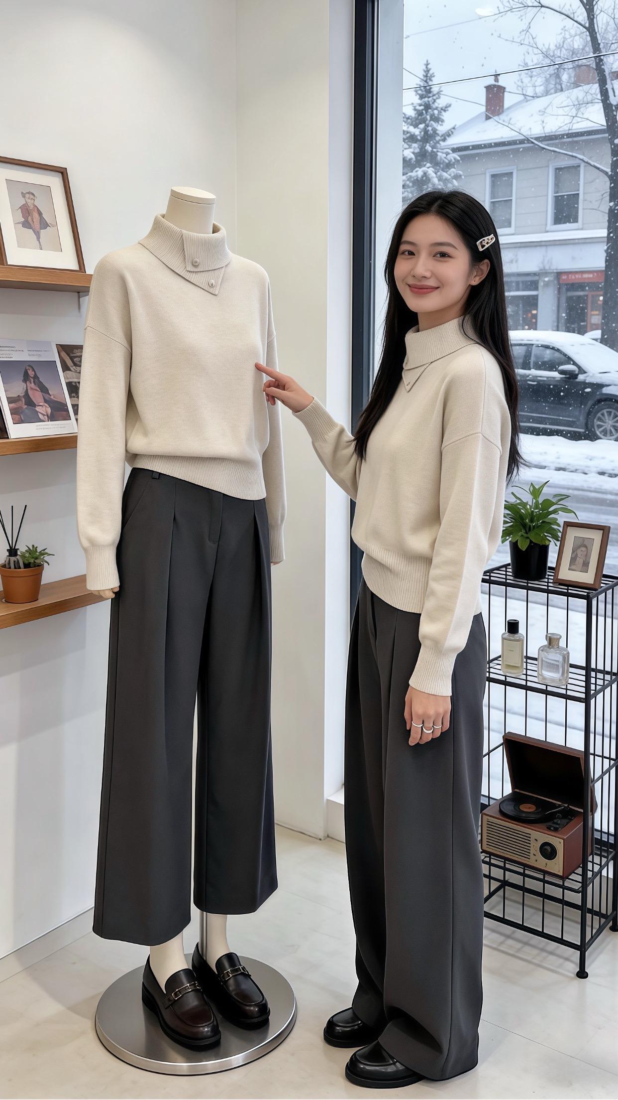 冬日穿搭一周不重样 内搭外穿都好看 秋冬韩系穿搭还得看我的 小个子穿搭 秋冬穿搭